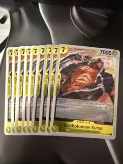 9x EB04-054 Bartholomew Kuma R Playset -One Piece TCG Adventure on Kami's Island - Image 1