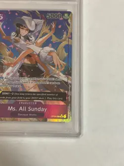 2023 ONE PIECE OP04 #064 MS. ALL SUNDAY KINGDOMS OF INTRIGUE ALT ART PSA 10 - Image 5