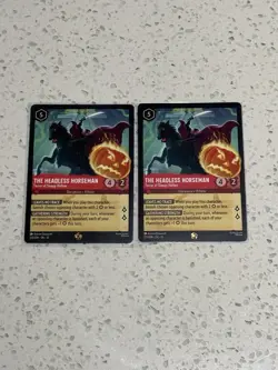 Disney Lorcana The Headless Horseman Terror of Sleepy Hollow x2 NON-FOIL 125/204 - Image 1