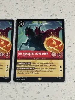 Disney Lorcana The Headless Horseman Terror of Sleepy Hollow x2 NON-FOIL 125/204 - Image 3