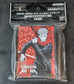 Union Arena Official Sleeve Jujutsu Kaisen Yuji Itadori 60 card sleeves - Image 1