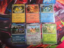 Flareon Jolteon Vaporeon(swirl) Pokemon Card Set of 3 Promo +3 - Image 1