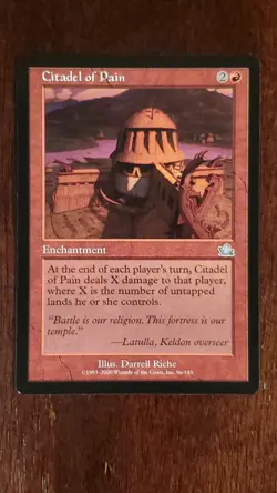 Citadel of Pain Prophecy EX/LP 86/143 MTG Magic the Gathering Enchantment UC - Image 1