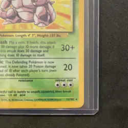 1999 Base Set Nidoking Holo Rare 11/102 WOTC Vintage Pokemon Card LP - Image 5