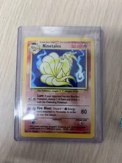 Ninetales Holo 12/102 Base Set WOTC Pokemon Card 1999 Vintage Rare TCG NM 🔥 - Image 1