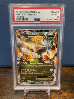White Kyurem Pokemon Card - Black & White Promo - BW63 - PSA 8 - Image 1
