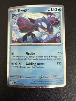 Kyogre 034/132 Cosmos Holo - Pokemon Mega Evolutions MEG Rare Card - Image 1