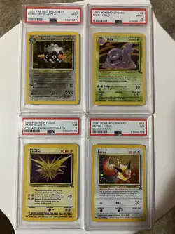 PSA 9,7 Pokemon Holo Card Lot Forretress Muk Zapdos Eevee - Image 1