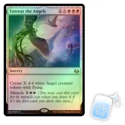 FOIL ENTREAT THE ANGELS Modern Masters 2017 Magic MTG MINT CARD - Image 1