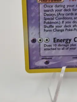 Deoxys 17/107 Deoxys Reverse Holo Rare Stamp Pokemon Card - NM - Image 5