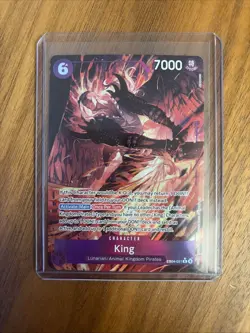 King Alternate Art R EB04-031 The Azure Sea's Seven Foil One Piece Card Game NM - Image 1