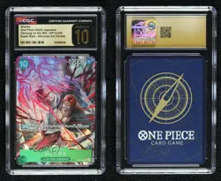 2025 One Piece Card Game: Carrying on His Will OP13 Japanese Shanks CGC 10 - Image 3