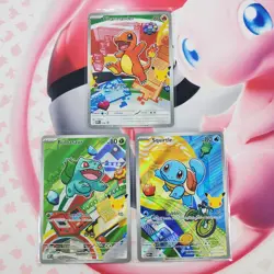 Charmander 038 + Squirtle 039 + Bulbasaur 037 - First Partner Pokemon Cards L361 - Image 1