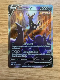 Pokemon Umbreon V Alternate Full Art TCG Card Evolving Skies 189/203 NM - Image 1