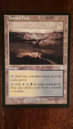Tainted Field Torment EX/LP 140/143 MTG Magic the Gathering Land Uncommon - Image 3