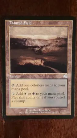 Tainted Field Torment EX/LP 140/143 MTG Magic the Gathering Land Uncommon - Image 5