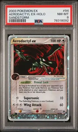 Aerodactyl EX 94/100 - PSA 8 - Holo Ultra Rare EX Sandstorm 2003 Pokemon Card - Image 1