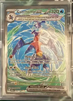 Pokemon Garchomp ex EX Foil Card 320 HP Dragon #245/182 English Stage 2 - Image 1