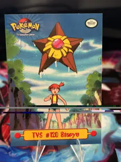 1999 Topps Pokemon Series 1 TV5 # 120 Staryu TV Animation Edition puzzle Card - Image 1