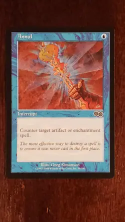 Annul Urza's Saga EX/LP 59/350 MTG Magic the Gathering Interrupt Common - Image 1