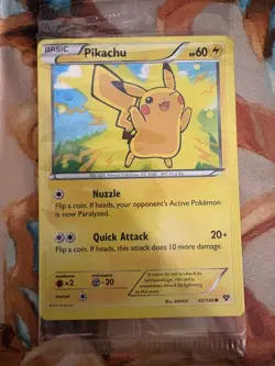 1x Pokemon Card Pikachu XY 42/146 Holo Movie Promo Factory Sealed - Image 1
