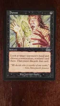 Duress Urza's Saga EX/LP 132/350 MTG Magic the Gathering Sorcery Common - Image 5