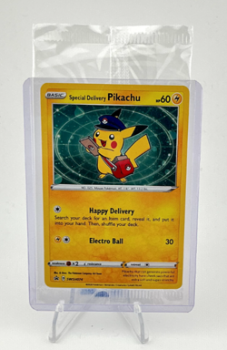 Special Delivery Pikachu SWSH074 SWSH: Sword & Shield Promo Cards Holo Sealed - Image 1