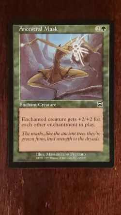Ancestral Mask Mercadian Masques EX/LP 229/350 MTG Magic the Gathering Common - Image 5