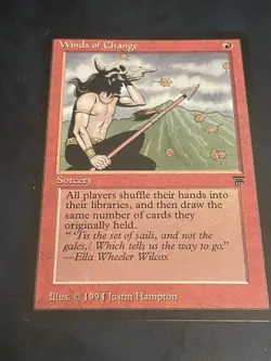 Winds of Change Legends MTG Magic The Gathering Card LP - Image 1
