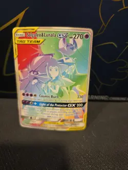 Solgaleo & Lunala GX 254/236 Holo Rainbow Secret Rare Card NM Condition - Image 1