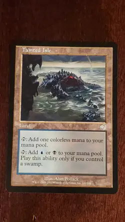 Tainted Isle Torment EX/LP 141/143 MTG Magic the Gathering Land Uncommon - Image 1