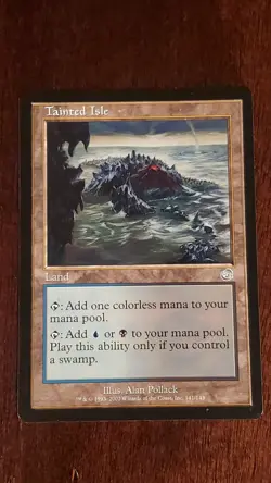 Tainted Isle Torment EX/LP 141/143 MTG Magic the Gathering Land Uncommon - Image 3