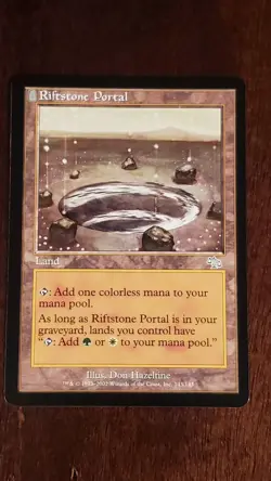 Riftstone Portal Judgment EX/LP 143/143 MTG Magic the Gathering Land Uncommon - Image 1