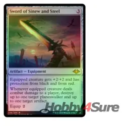 Foil Sword Of Sinew And Steel M/NM Magic: The Gathering MTG Modern Horizons - Image 1