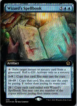 Wizard's Spellbook (Extended) 370 Foil Adventures in the Forgotten Realms MTG NM - Image 1