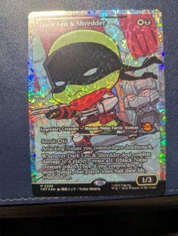 Dark Leo & Shredder (TMT 0299) - Fracture FOIL Showcase - Image 1