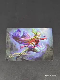 Terra, Herald of Hope Gold Signature - NM - MTG Magic Art Series Final Fantasy - Image 1