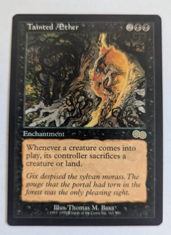 Magic Mtg Urza's Saga Tainted Aether lightly played - Image 1