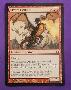 MTG Magic The Gathering - Utvara Hellkite - Return To Ravnica NM - Image 1