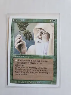 Ley Druid - Revised Edition - LP - MTG Magic - Uncommon - Green Creature - Image 1