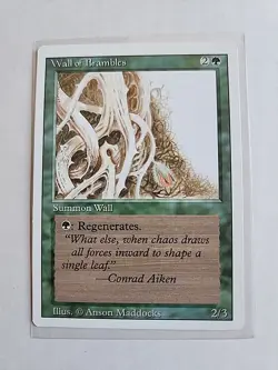 Wall of Brambles - Revised - LP - MTG Magic - Common - Green Creature - Image 1