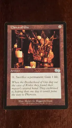 Claws of Gix Urza's Saga EX/LP 290/350 MTG Magic the Gathering Uncommon - Image 5