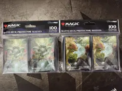 Final Fantasy 100 ULTRA PRO MTG card sleeves magic Summon:Knight And Gyshal Lot - Image 1