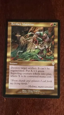 Artifact Mutation Invasion EX/LP 231/350 MTG Magic the Gathering Instant Rare - Image 1