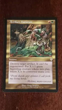 Artifact Mutation Invasion EX/LP 231/350 MTG Magic the Gathering Instant Rare - Image 3
