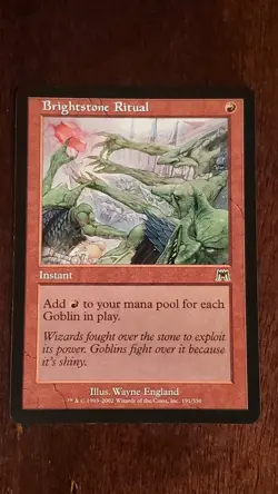 Brightstone Ritual Onslaught EX/LP 191/350 MTG Magic the Gathering Common - Image 1