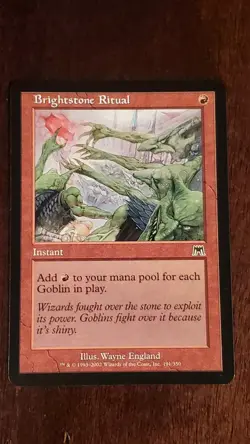 Brightstone Ritual Onslaught EX/LP 191/350 MTG Magic the Gathering Common - Image 3