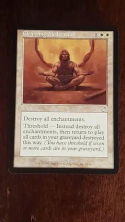 Cleansing Meditation Torment EX/LP 3/143 MTG Magic the Gathering Uncommon - Image 5