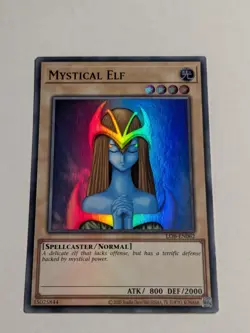 Yugioh Mystical Elf LOB-EN062 25th Anniversary Super Rare NM - Image 1