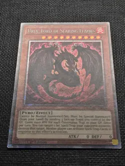 Uria, Lord of Searing Flames MZMU-EN000 Starlight Rare Yugioh 1st Edition VLP/NM - Image 3